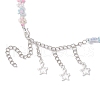 Flower Glass Seed Beads Beaded Necklaces NJEW-JN04820-5