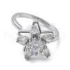 Star Rotatable Cuff Rings for Women RJEW-S402-10G-2