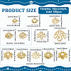   120Pcs 12 Styles Alloy Beads Caps FIND-PH0022-80G-2