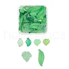 60Pcs 6 Style Transparent & Frosted & Opaque Acrylic Pendants FACR-YW0001-01-1