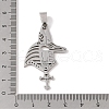 Non-Tarnish 201 Stainless Steel Pendants STAS-A094-06P-3