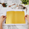 SUPERFINDINGS 50Pcs 5 Styles PET Stamping Hot Foil Paper DIY-FH0006-17-3