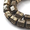 Electroplated Natural Lava Rock Beads Strands G-A251-A01-01E-3