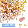 Unicraftale 360Pc 3 Colors Rack Plating Brass Spacer Beads FIND-UN0015-48-4