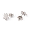 Non-Tarnish 201 Stainless Steel Stud Earring Findings EJEW-A071-22P-2