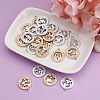 Fashewelry 2 Sets 2 Colors Zinc Alloy Jewelry Pendant Accessories FIND-FW0001-06-3