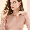 Natural & Synthetic Gemstone Pointed Pendants with Alloy Findings G-PH0001-06-7