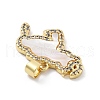 Brass Micro Pave Cubic Zirconia Pendants KK-Z098-14G-2