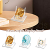 AHADERMAKER 3Pcs 3 Styles Square Acrylic Base Display Easel Stands ODIS-GA0001-60-6