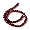 Glass Imitation Garnet Bead Strands GLAA-P051-01-2