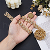 Zinc Alloy Rhinestone Cup Chains FIND-WH0167-02G-3