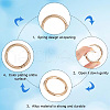 SOFPLATE 10Pcs Alloy Spring Gate Rings FIND-SP0001-38G-6