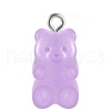 Transparent Resin Pendants HJEW-TAC0007-02F-2