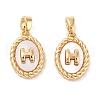 Brass & Shell Pendants KK-B102-28G-1
