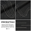 Unicraftale 3 Styles 304 Stainless Steel Curb Chains CHS-UN0001-24-5