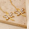 Elegant 3D Dragonfly Ear Thread ZC2846-1