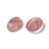 Cherry Quartz Glass Cabochons G-B080-01A-29-2