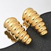 304 Stainless Steel Stud Earrings EJEW-M069-01G-3