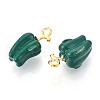 Alloy Enamel Pendants ENAM-N062-05B-G-2