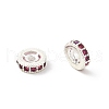 Brass Micro Pave Cubic Zirconia Beads KK-R216-10B-S02-2