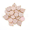 26Pcs Alloy Enamel Letter A~Z Connector Charms FIND-TAC0028-14C-2