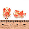 Marine Animals Alloy Enamel Pendants ENAM-T022-34I-3