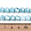Electroplate Glass Beads Strands EGLA-T021-8mm-15-10-4