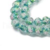 Handmade Foil Lampwork Beads Strands FOIL-S136-001F-3