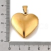 316 Stainless Steel Locket Pendants STAS-N0016-18C-G-3