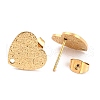 Ion Plating(IP) 304 Stainless Steel Stud Earring Findings X-EJEW-O104-14G-3