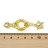 Brass Spring Gate Rings KK-M322-11G-01-3