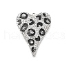 Brass Micro Pave Clear Cubic Zirconia Pendants KK-L228-43B-P-1