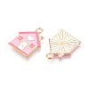 Alloy Enamel Pendants ENAM-T022-27-2