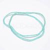 Half Rainbow Plated Faceted Rondelle Glass Bead Strands EGLA-L007-A01-2mm-2