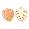 Brass Enamel Pendants KK-J278-40G-2