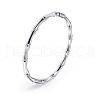 304 Stainless Steel Bamboo Joint Hinged Bangle JB757A-5