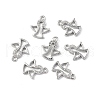 Brass Micro Pave Clear Cubic Zirconia Charms KK-E068-VF259-4