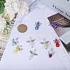 CHGCRAFT 60Pcs 60 Style Glass Pearl Beaded Pendants FIND-CA0007-82-4
