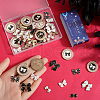 SUNNYCLUE 48Pcs 8 Styles Alloy Enamel Pendants ENAM-SC0005-66-3