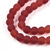 Transparent Glass Beads Strands GLAA-T032-T6mm-MD20-3