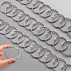 Stainless Steel Loose Leaf Book Binder Hinged Rings OFST-PW0015-02H-2