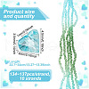 HOBBIESAY 10 Strands Transparent Glass Bead Strands GLAA-HY0001-38A-2