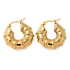 PVD Vacuum Plating 304 Stainless Steel Chunky Hoop Earrings for Women EJEW-U002-03G-1
