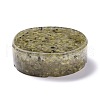 Resin with Natural Rutilated Quartz Chip Stones Ashtray DJEW-F015-05G-3