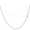 Beebeecraft 1Pc 925 Sterling Silver Chain Necklaces STER-BBC0007-74-1