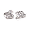 Brass Micro Pave Cubic Zirconia Charms KK-E068-VF185-3