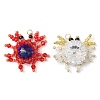 Seed Beads Beaded Charms PALLOY-MZ00343-1