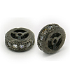 Brass Cubic Zirconia Beads ZIRC-F001-111-2