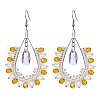 3Pairs Handmade Glass Seed Beads Teardrop Dangle Earrings EJEW-MZ00296-3