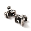 316 Surgical Stainless Steel European Beads STAS-A060-14AS-2